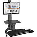 HealthPostures TaskMate Desktop Computer Standing Desk, Black 1 thumbnail image