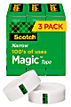 Scotch® Magic™ Tape, Invisible, 3 Tape Rolls, 1/2 in x 1296 in, Home Office Supplies and School Supplies for College and Classrooms 1 thumbnail image