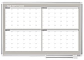 MasterVision® In/Out Magnetic Dry-Erase 4-Month Calendar Board, Aluminum Frame, 36" x 48" 1 thumbnail image