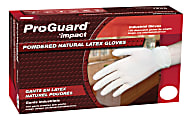 ProGuard Disposable Latex Powdered Gloves, Small, White, 100 Per Box, Case Of 10 Boxes 1 thumbnail image