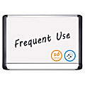 MasterVision® MVI Magnetic Gold Ultra Dry-Erase Board, Lacquered Steel, 48" x 72", Aluminum/Black, Aluminum/Plastic Frame 1 thumbnail image