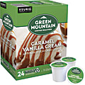 Green Mountain Coffee® Single-Serve Coffee K-Cup®, Caramel Vanilla Cream, Carton Of 96, 4 x 24 Per Box