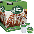 Green Mountain Coffee® Single-Serve Coffee K-Cup®, Caramel Vanilla Cream, Carton Of 96, 4 x 24 Per Box 1 thumbnail image