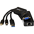 StarTech.com Microsoft Surface Pro 2 HDMI, VGA and Gigabit Ethernet Adapter Kit - MDP to HDMI/VGA - USB 3.0 to GbE