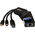 StarTech.com Microsoft Surface Pro 2 HDMI, VGA and Gigabit Ethernet Adapter Kit - MDP to HDMI/VGA - USB 3.0 to GbE 1 thumbnail image