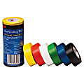 3M Vinyl Tape 764 Color-coding Pack - 21.87 yd x 0.94"x 5 mil Thickness - Multicolor - Rubber - 4 mil - Polyvinyl Chloride (PVC) Backing - 6 / Pack 1 thumbnail image