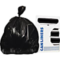 Heritage™ AccuFit® sizing 1.3-mil Can Liners, 32 Galons, 33" x 44", Black, 20 Bags Per Roll, Case Of 5 Rolls