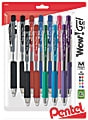 Wow! Retractable Gel Pens, Medium Point, 0.7 mm, Assorted Barrels, Assorted Ink Colors, Pack Of 12