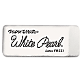 Paper Mate Latex-free White Pearl Eraser - Lead Pencil Eraser - Latex-free, Smudge Resistant - 12/Box - White 1 thumbnail image