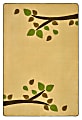 Carpets for Kids® KIDSoft™ Branching Out Decorative Rug, 4’ x 6', Tan