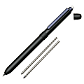 SKILCRAFT® B3 Aviator Multifunction Pen, Medium Point, 0.6 mm, Black Barrel, Black/Blue Ink