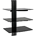 Ematic Mounting Shelf for DVD Player, DVR, Gaming Console - Black - 17.60 lb Load Capacity - 1