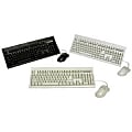 Keytronic TAG-A-LONG-P2 Keyboard - Keyboard - Cable - 104 - Mouse - Optical
