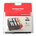 Canon® BCI-3e Black And Cyan, Magenta, Yellow Ink Tanks, Pack Of 4, 4479A230AA 1 thumbnail image