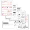 ComplyRight™ W-2 Tax Forms Set, 6-Part, 2-Up, Copies A/B/C/D, Laser, 8-1/2" x 11", Pack Of 100 Forms And Envelopes 1 thumbnail image