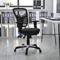 Flash Furniture Ergonomic Mesh Mid-Back Swivel Task Chair, Black