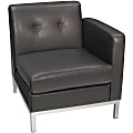 Office Star™ Avenue Six Wall Street Right Arm Chair, Espresso