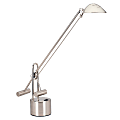 Realspace® Halogen Task Lamp, Brushed Nickel 1 thumbnail image