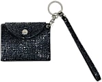 Dorado Rhinestone Wristlet Card Holder, 3-1/4"H x 4-1/8"W x 1/8"D, Dark Gray 1 thumbnail image
