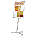 Quartet® Improv™ Pedestal Sign, 54"H x 16"W x16"D, Silver 1 thumbnail image