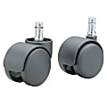 Master Caster® Safety Series Casters, Hard Wheel, Standard Neck, Stem B For Metal Bases, Pack Of 5