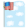 Scholastic Die-Cut Note Pad, U.S. Flag!, 5" x 6", Pad Of 50 Sheets