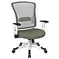 Office Star™ Space Seating Mesh Mid-Back Chair, Sage/White