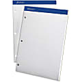Ampad Evidence® Dual Pad, 8 1/2" x 11 3/4", Law Ruled, 50 Sheets, White