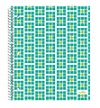 Office Depot® Brand Fashion Stellar Poly Notebook, 8" x 10 1/2", Wide Ruled, Teal, 80 Sheets