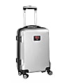Denco Sports Luggage NCAA ABS Plastic Rolling Domestic Carry-On Spinner, 20" x 13 1/2" x 9", UNLV Rebels, Silver
