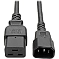 Tripp Lite 4ft Power Cord Extension Cable C19 to C14 Heavy Duty 15A 14AWG 4' - (IEC-320-C19 to IEC-320-C14) 4-ft. 1 thumbnail image
