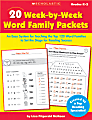 Scholastic 20 Week-By-Week Word Family Packets