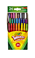 Crayola® Twistables® Crayons With Plastic Container, Mini Size, Assorted Colors, Pack Of 24 Crayons