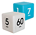 Datexx Time Cube® Preset Timers, Blue/White, Pre-K - College, Pack Of 2
