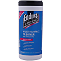 Endust® For Electronics Multi-Surface Wipes, 7" x 5" Sheets, Canister Of 70 Wipes