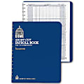 Dome® Short-Cut Payroll Book, 11" x 9", 1-50 Employees, Blue 1 thumbnail image