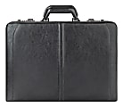 Solo® Broadway 16" Leather Attaché, Black 1 thumbnail image
