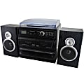Trexonic 3-Speed Turntable with CD Player, Double Cassette Player,  Bluetooth, FM Radio and USB/SD Recording 985104737M - The Home Depot