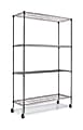 Alera Complete Wire Shelving Unit with Casters 1 thumbnail image