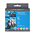 Office Depot® Brand Remanufactured Cyan, Light Cyan, Magenta, Light Magenta, Yellow Ink Cartridge Replacement For HP 02, Pack Of 5