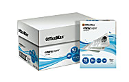 OfficeMax Copy Paper, 92 Bright, 5000 Sheets/Case, Letter Size Paper, 20 lb. 1 thumbnail image
