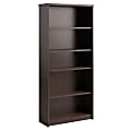 Bush Furniture Envoy 5 Shelf Bookcase, 30"W, Mocha Cherry, Standard Delivery