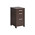 Bush Business Furniture Envoy 20"D Vertical 3-Drawer Pedestal Cabinet, Mocha Cherry, Standard Delivery