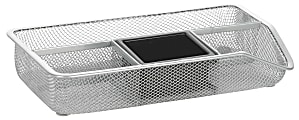 Brenton Studio® Silver Mesh Drawer Organizer 1 thumbnail image