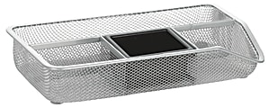 Brenton Studio® Silver Mesh Drawer Organizer