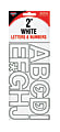 Creative Start® Self-Adhesive Letters, Numbers and Symbols, 2", Helvetica, White, Pack of 133 1 thumbnail image