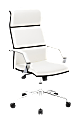 Zuo® Modern Lider Pro Mid-Back Chair, White/Silver