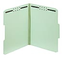 Office Depot® Brand Expanding Pressboard Folders With Fasteners, Letter Size (8-1/2" x 11"), 1" Expansion, Green, Box Of 25