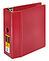 [IN]PLACE® Heavy-Duty Reference 3-Ring Binder, 5" D-Rings, 100% Recycled, Dark Red