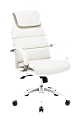 Zuo® Modern Lider Comfort Mid-Back Chair, White/Silver